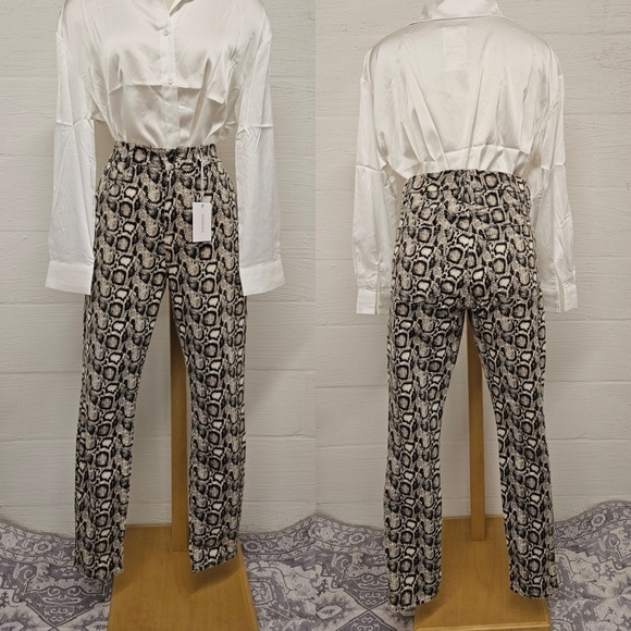 Good American Good Legs High Rise Snakeskin Jeans Sz 12 / 31 NWT - Picture 2 of 12